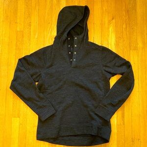 Nau | NWOT | wool blend Randygoat pullover hoodie | men’s | medium | dark grey